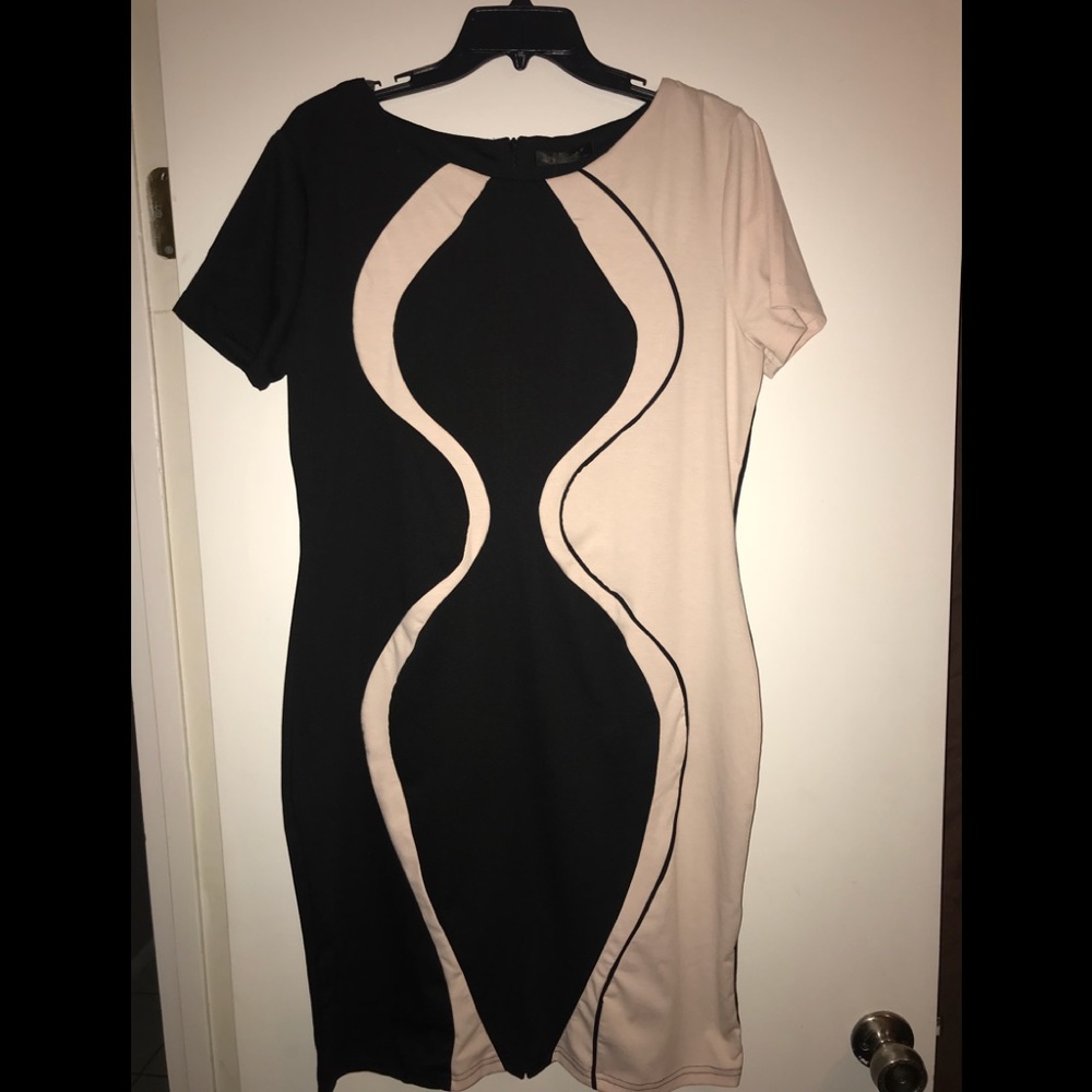 Black & cream Dress